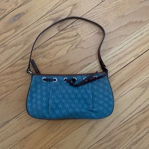Dooney & Bourke Y2K Denim Canvas Mini Bag Signature DB Print
